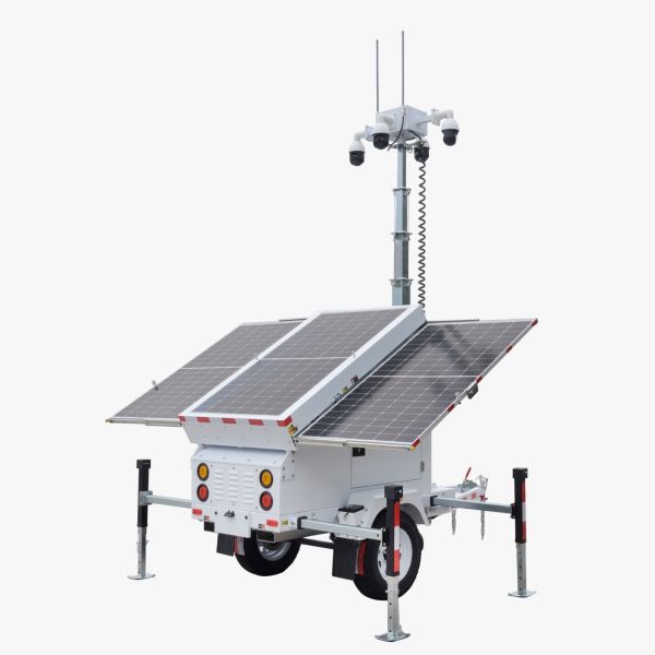 Mobile surveillance trailers